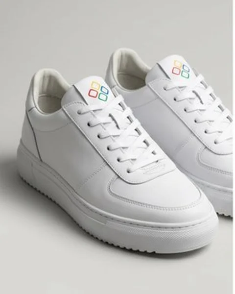 Product photo: white sneakers with a logo